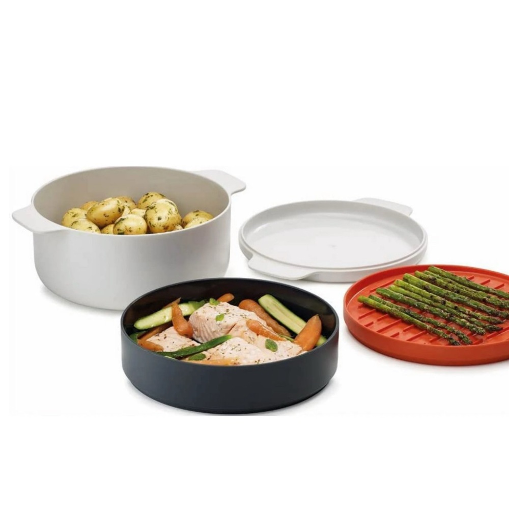 Joseph Joseph Microwave 4-Piece Stackable Cooking Set - Picture 5 of 7